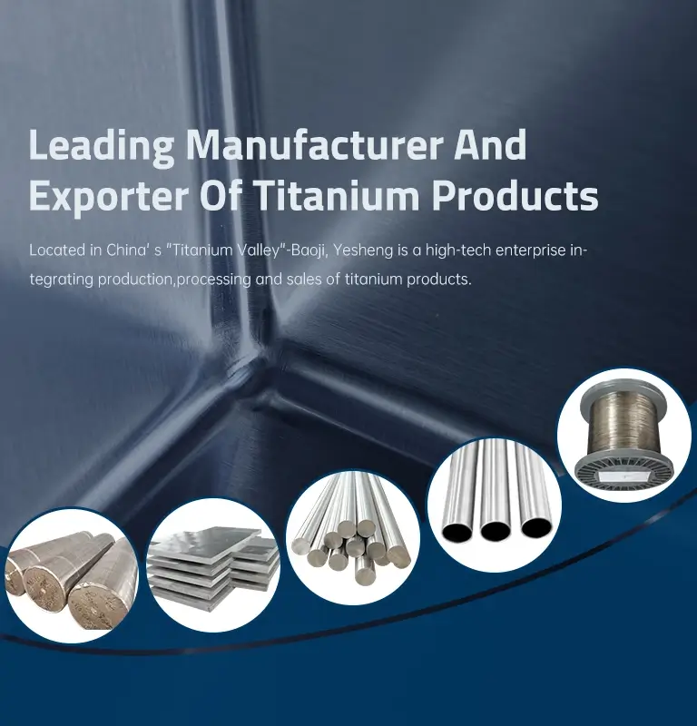 Fabricant et exportateur de produits en titane