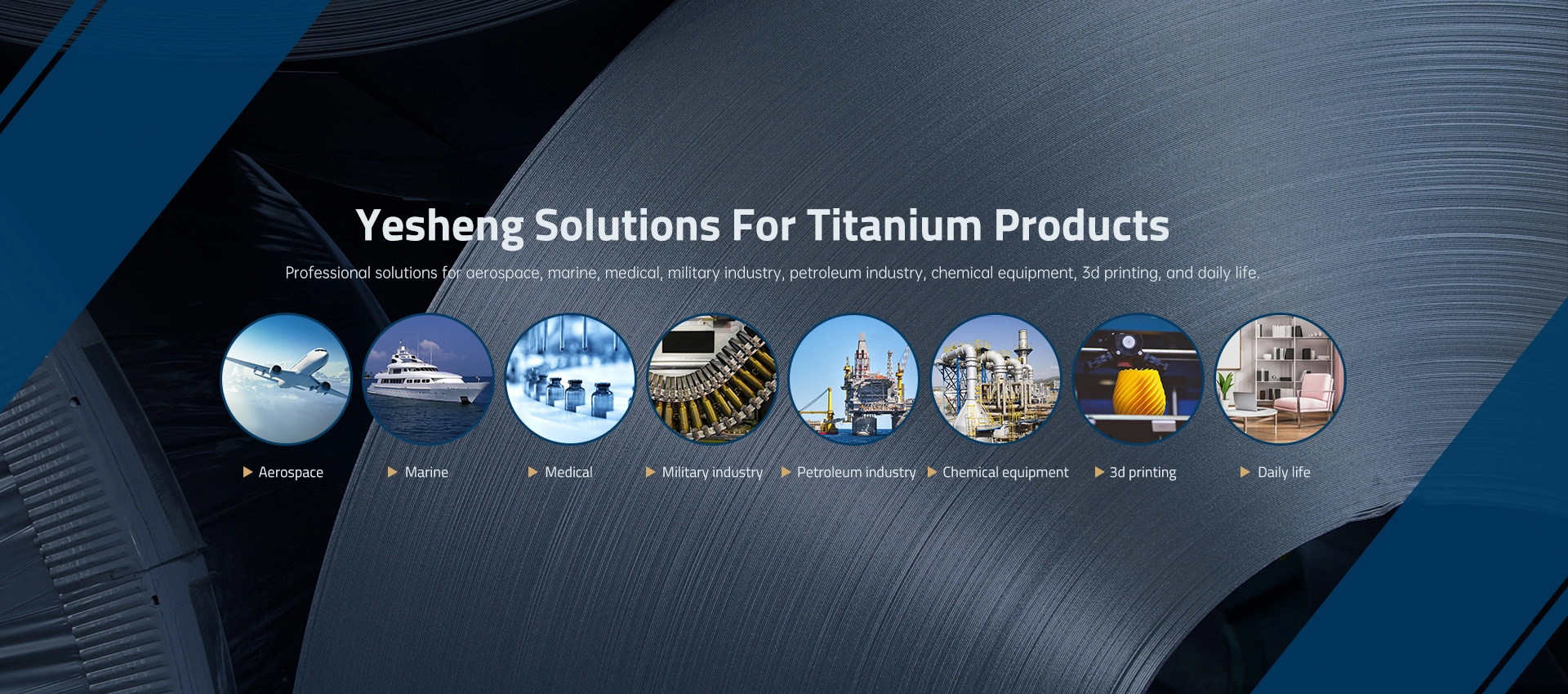 Solutions Yesheng pour les produits en titane