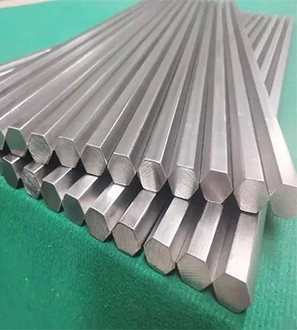 Barre hexagonale en titane